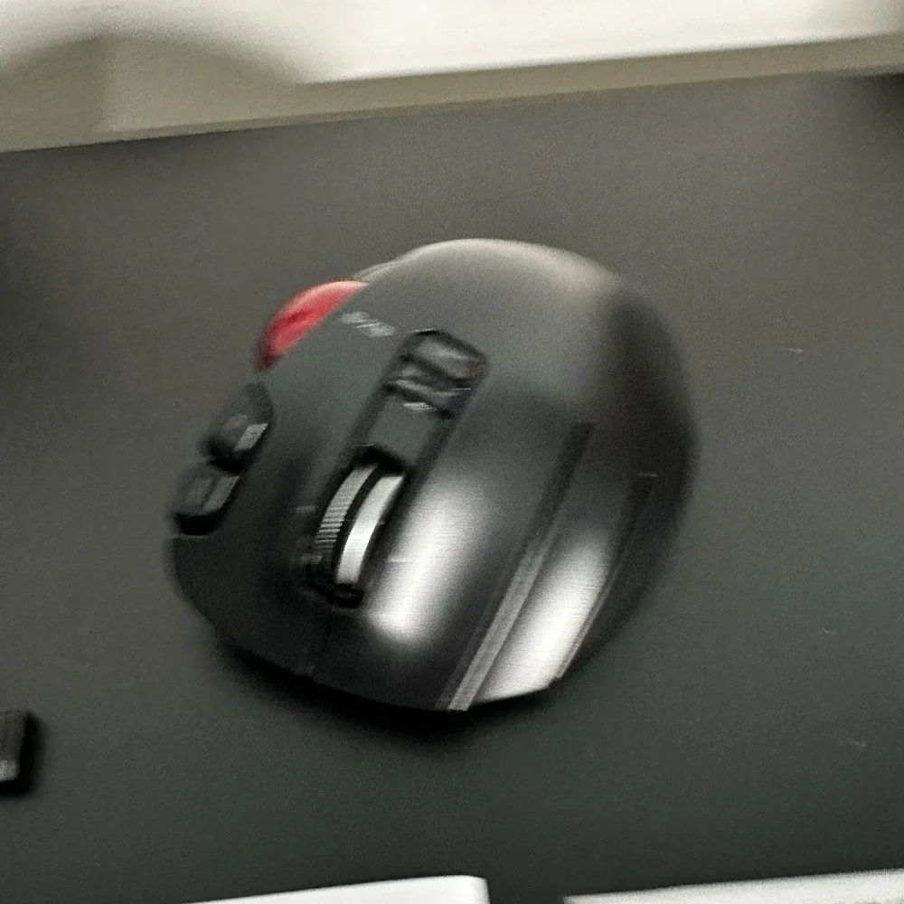 ELECOM EX-G Left Handed Trackball Mouse, 2.4 GHz USB Wireless, Ergonomic, Thumb
